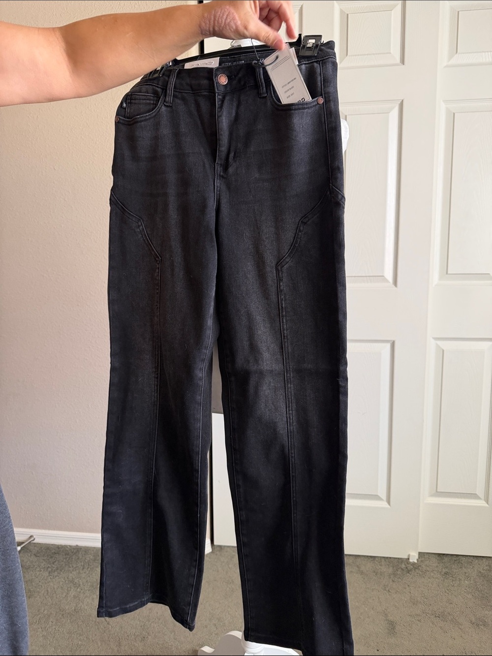 Judy Blue Black Wide-Leg Flare Jeans